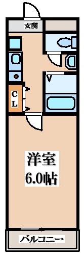 ヴィラ・ソラーナ(1K/2階)の間取り写真