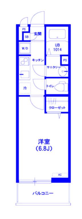 リブリ・アデーレ(1K/3階)の間取り写真