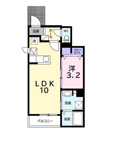 メゾンド・ドルフィンII(1LDK/1階)の間取り写真