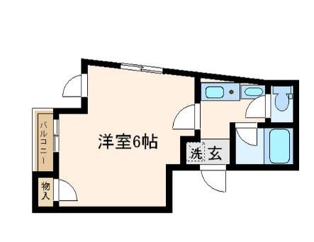 中野弥生町 APTI(1K/1階)の間取り写真