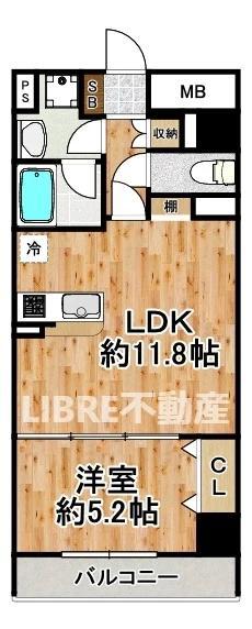 コージー千島(1LDK/4階)の間取り写真
