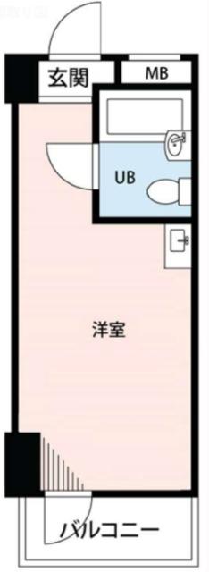 トップルーム品川(ワンルーム/5階)の間取り写真