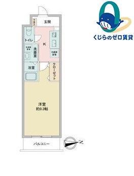 KDXレジデンス今池(1K/4階)の間取り写真