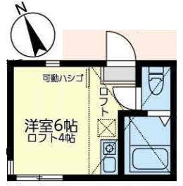 ユナイトみの沢ストロベリーパフェ(ワンルーム/1階)の間取り写真