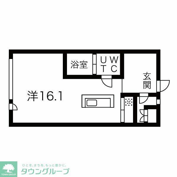 コレクション名駅III(ワンルーム/6階)の間取り写真