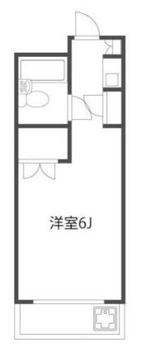 第2キクヤビル(ワンルーム/1階)の間取り写真
