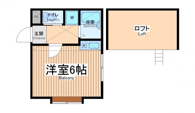 スブニール横浜(ワンルーム/2階)の間取り写真