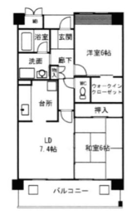 メゾン・フェリーチェ(2LDK/2階)の間取り写真