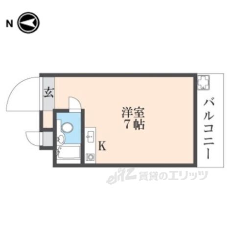 スクエア新大宮(ワンルーム/2階)の間取り写真