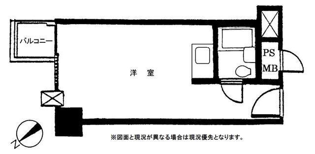 ソフトタウン赤坂(ワンルーム/3階)の間取り写真