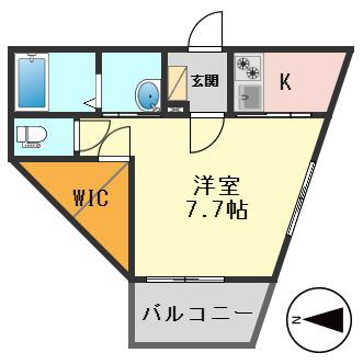 エテルノ亀有(1K/1階)の間取り写真