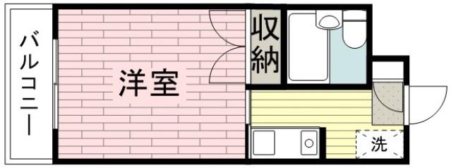 マンションまつもと(1K/1階)の間取り写真