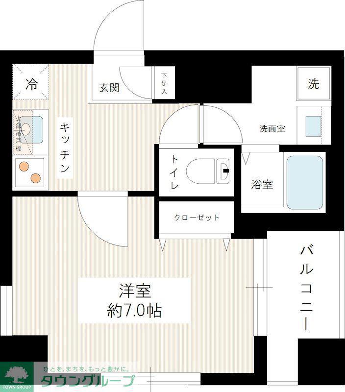 HYS DILETTO(1K/2階)の間取り写真