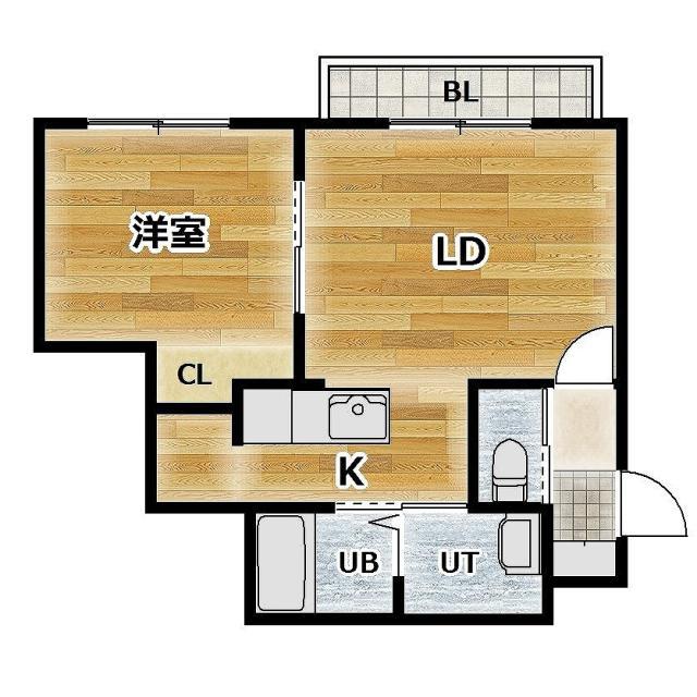 ANNE JUDE(1LDK/3階)の間取り写真