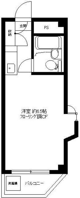 ロータリー学芸大学(ワンルーム/3階)の間取り写真