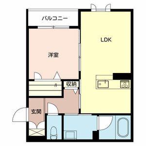 グランドメゾンII(1LDK/2階)の間取り写真