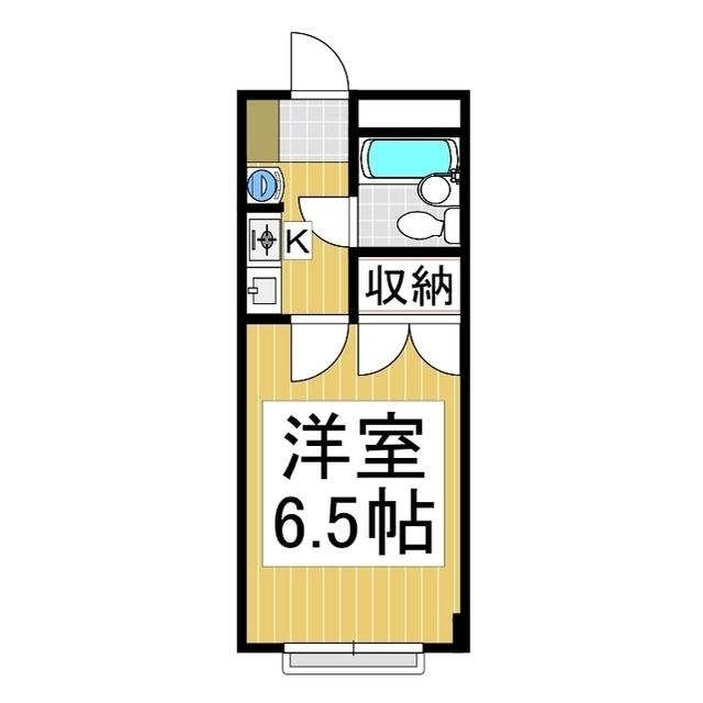 シガ第1ハイツ(1K/1階)の間取り写真