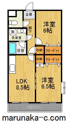 SOLEADO PISO(2LDK/2階)の間取り写真