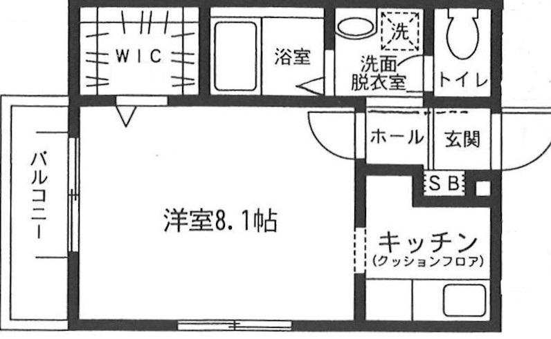 ドムスMAEDA(1K/2階)の間取り写真