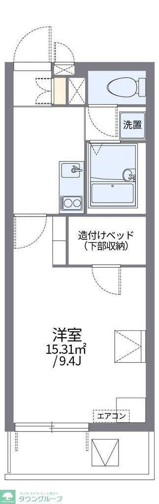 レオパレスジョセリーヌ(1K/3階)の間取り写真