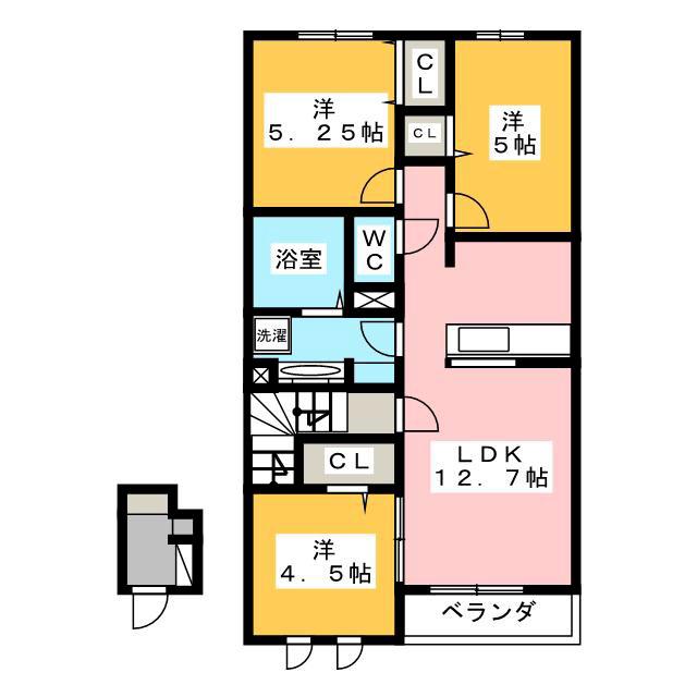 ベラ フェラシア(3LDK/2階)の間取り写真