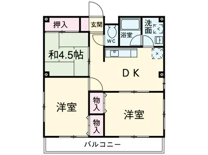 マンション チヨノ(3DK/3階)の間取り写真