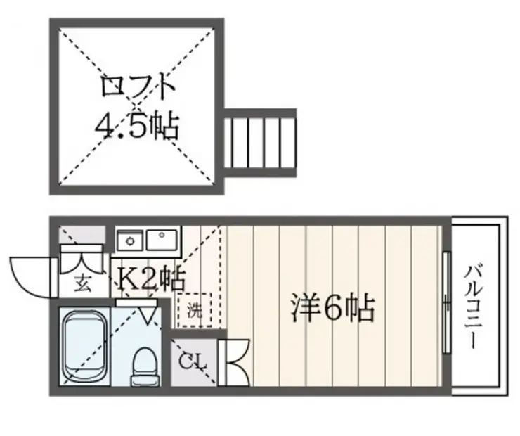 ドミールワダ 1階階 間取り