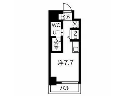 クラリッサ川崎ソレイユ(ワンルーム/3階)の間取り写真