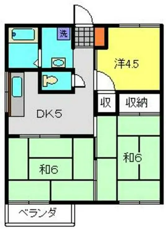 サンハイツA 2階階 間取り