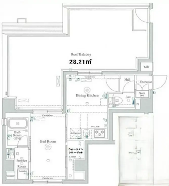 DIPS東十条 6階階 間取り