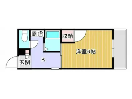 ドリームマンション(1K/3階)の間取り写真