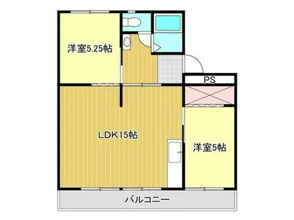 サンシャイン丸松(2LDK/1階)の間取り写真