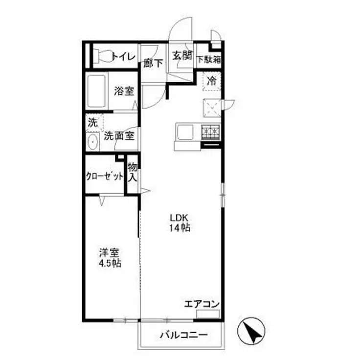プレジュール 1階階 間取り