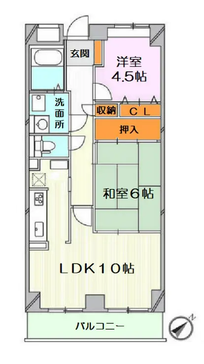 Jパレス桜台 5階階 間取り
