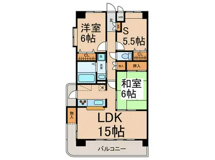 セント・アロマ(2SLDK/5階)の間取り写真