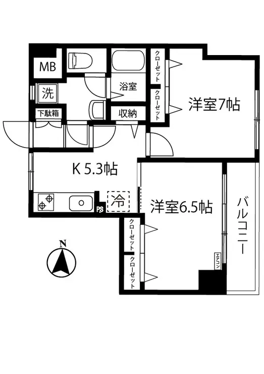 オリエンタル厚木 2階階 間取り