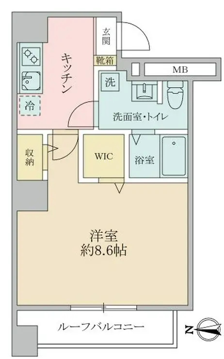 リヴシティ上野入谷 11階階 間取り