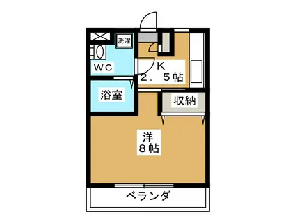 ロイヤルメゾン(1K/1階)の間取り写真