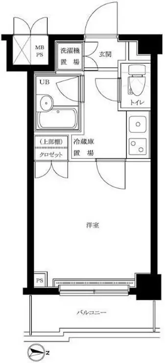 ルーブル南品川 2階階 間取り