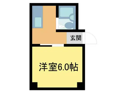 クラブメゾン甲子園ウエスト(1DK/3階)の間取り写真