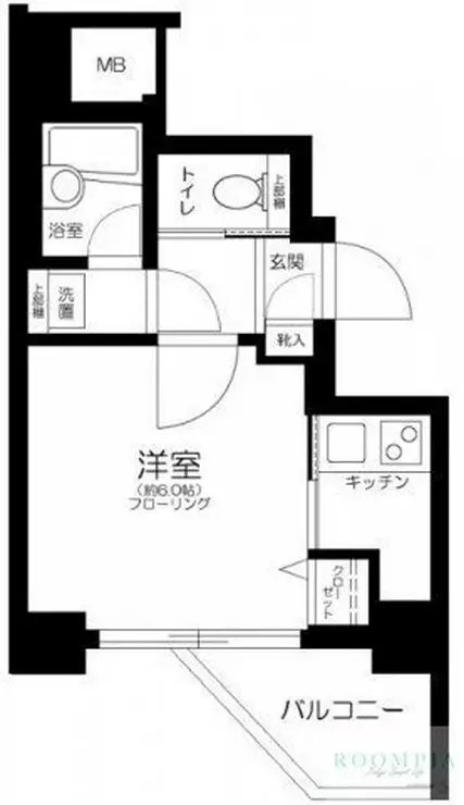 ロアール北新宿 8階階 間取り