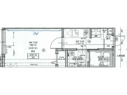 ザ・グランドレジデンス稲毛(1K/1階)の間取り写真