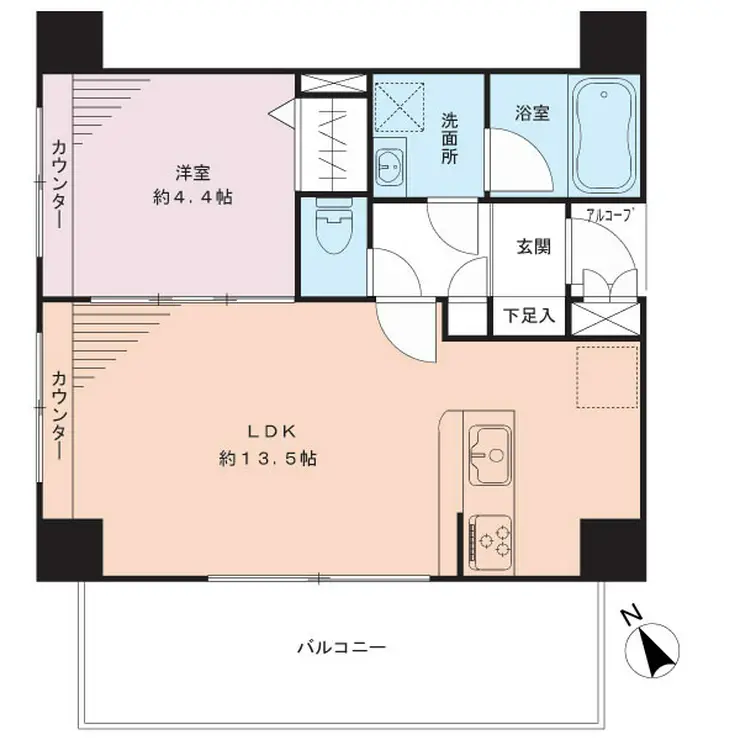 ヴィーナスヴァーゴ横濱 10階階 間取り