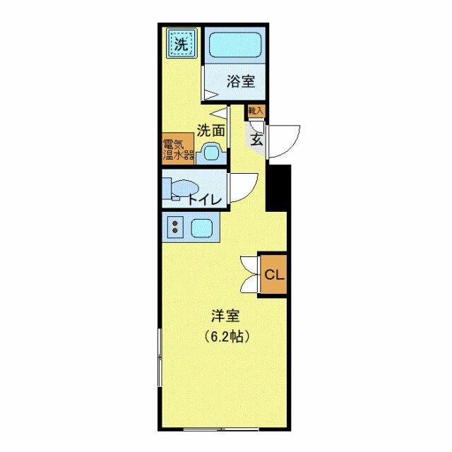 PREMIUM HILLS大森(ワンルーム/1階)の間取り写真