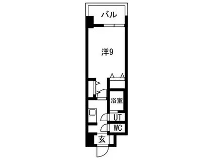 GLUCK MAISON S-SAKAI XVI(1K/3階)の間取り写真