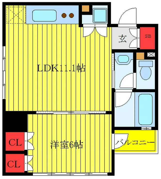 レヴィーガときわ台Crob 3階階 間取り