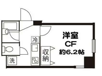 ドミール大鳥居(1K/1階)の間取り写真