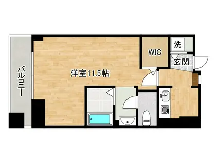 ユーフォリウム・マタマ(1K/7階)の間取り写真