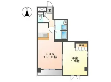 エフズアベニュー(1LDK/3階)の間取り写真