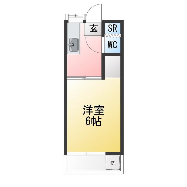 上原コーポラス(1K/3階)の間取り写真